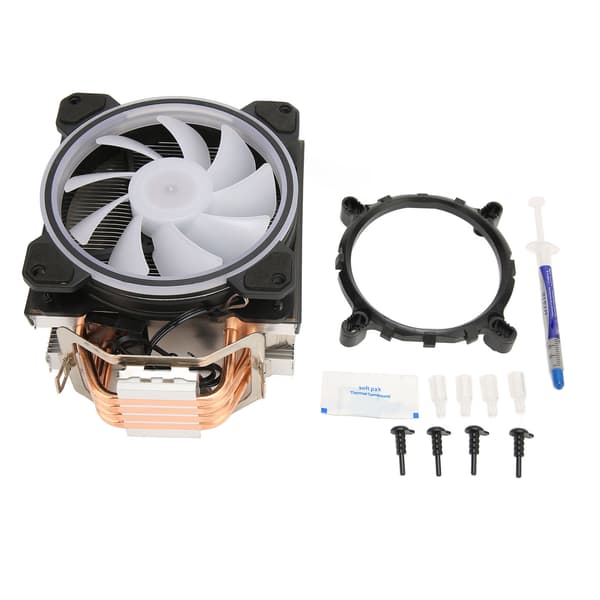 RGB CPU Køler 12cm Blæser 12V 3pin 4pin Plug and Play Støjsvag Køleblæser til Desktop PC