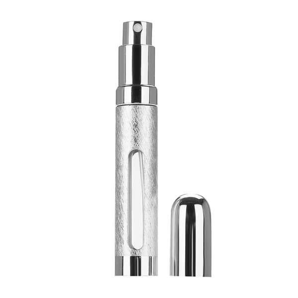 12 ml mini tom påfyllningsbar parfymsprayflaska, silver