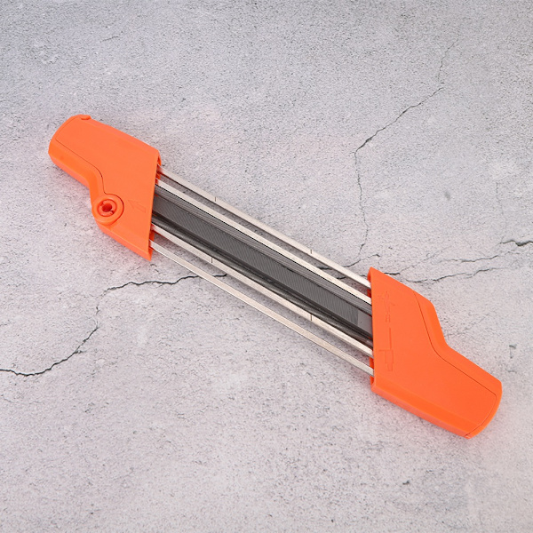 5,5 mm 2-in-1 ketjusahan teroitin, teroitustiedosto sopii STIHL 5605 750 4303 ketjulle 3/8in P ja 404Orange