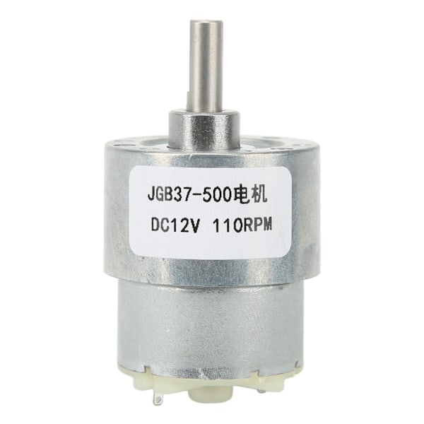 DC 12V 110RPM Gear Motor with Speed Reduction and Self-Locking Feature - Ideal for Machinery