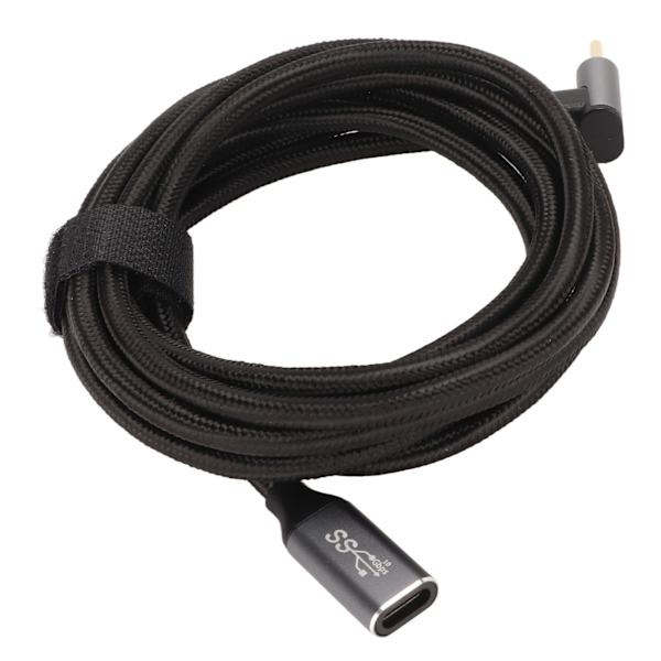 USB C 3.1 Han till Hona Kabel PD100W Snabbladdning 10Gbps 4K vid 60Hz USB C Laddningskabel för Steam Deck Spelkonsoler 200cm/78.7in