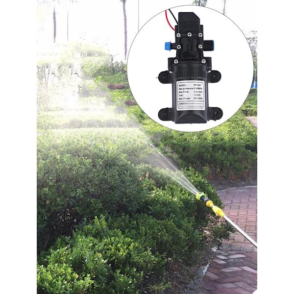 Smartpumpe (12V) Mikromembranpumpe Rentvannspumpe Elektrisk Høytrykksvannpumpe