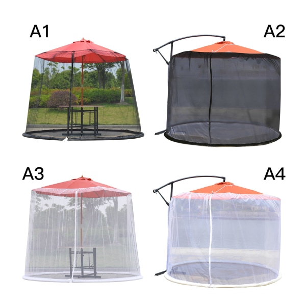 (Svart banan paraply myggnät: 300*230CM) Paraply storlek 250-300CM diameter inomhus utomhus innergård parasoll cover Romersk paraply anti-mosqui
