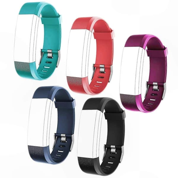 Adjustable Soft TPE Wristband for ID115 Plus/ID115HR Plus Activity Tracker Red