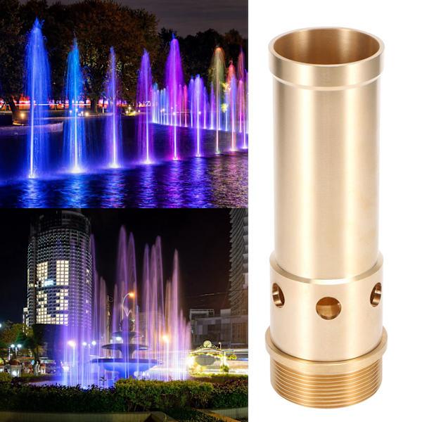 Kopparfontänmunstycke Sprayhuvud Dammsprinkler för Pool Musik Stenparti Fontän Dekoration 1.5in DN40