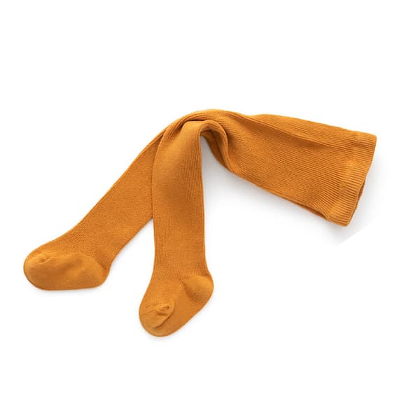 Børne Varme Bløde Moderne Fodede Leggings Orange Gul XL Størrelse 105-120 cm til 4-6 År Forår Efterår