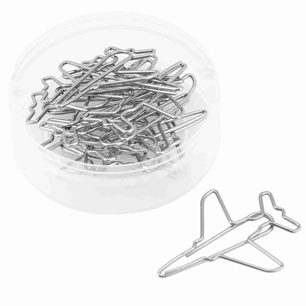 Sett med 10 flyformede binders for bokmerking og dokumentorganisering