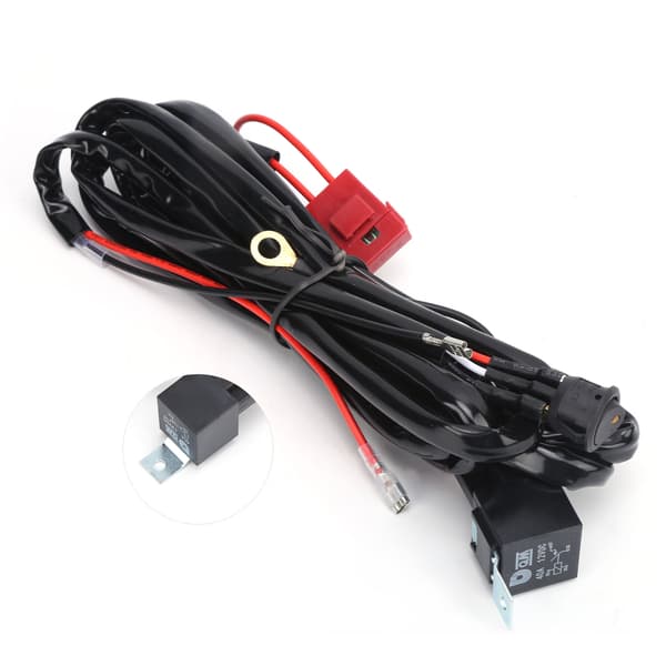 2m DT Interface Vandafvisende Sort Ledningsnet 40A 12V til LED Bilspots