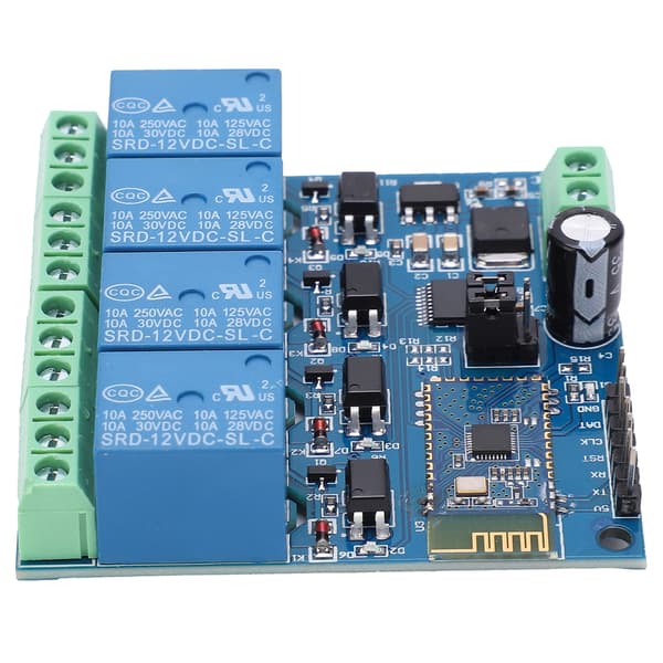 12V 4-kanals Bluetooth Relé Smart Modul Fjernkontroll for Android App