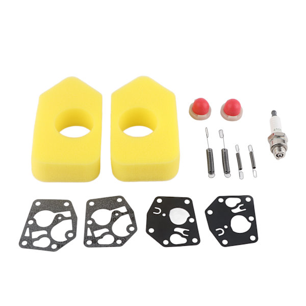 2-pack Gräsklippar Reparationskit Luftfilter Membran Primerlampa Fjäder Tändstift för Classic Sprint 3.5‑4.5HP Q45 35 375 40 Motor