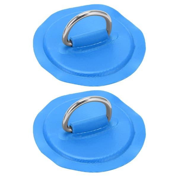 D Ring Pad Patch PVC Oppustelig båd Flåde Jolle Kano Surfbræt Kajak Tie Down Fitting Blå