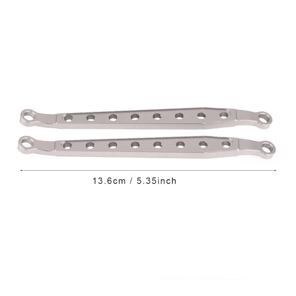 Aluminiumlegering Fram/Bakre Nedre Länkarm för AXIAL Wraith AX90056 RC Bil (Titanium Grå)