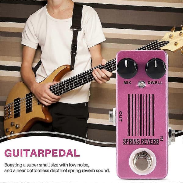 MOSKY MP-51 Spring Reverb Mini Single Guitar Effektpedal True Bypass Guitar Dele & Tilbehør