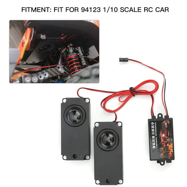 Motorlydssimulator til 94123 1/10 skala RC bilmodel