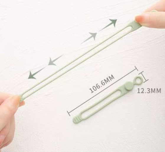 [02]30 stk silikonkabelorganisator ledningsklemmer for datakabler, H