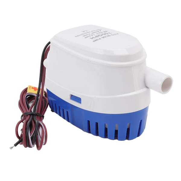 Automaattinen pohjapumppu, iskunkestävä, mini, monitoiminen, DC-upotuspumppu kellukkeella, 24V 1.6A 4A sulake