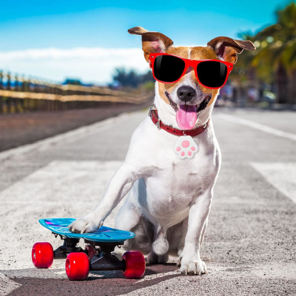 Pink-Mini Bärbar GPS Hund Tracker Bluetooth -kompatibel Pet Locator Anti-Lost Pet Tracking Locator GPS Tracker för hund och katt