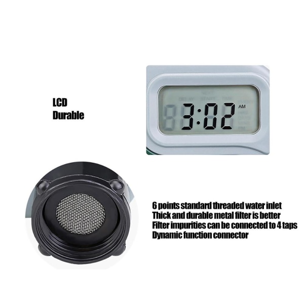 Automatisk Vandingstimer Have Sprinkler Timer Elektronisk Slange Vand Timer til Hjemmehave