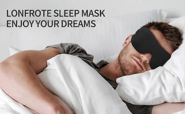 3D Djupt Formad Sovmask Lätt & Bekväm Ögonmask