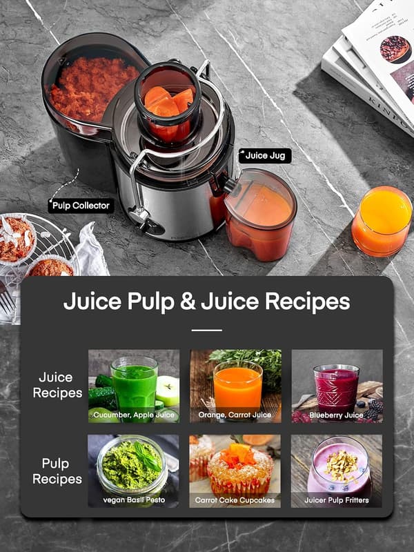Vegetable and Fruit Juicers, 3-Speed Control Juicer, Easy to Clean