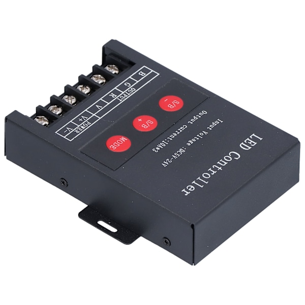PWM Digital RGB LED-styrenhet för färgglada remsljusprojekt - Fjärrkontroll, kompatibel med 5V, 12V och 24V-system