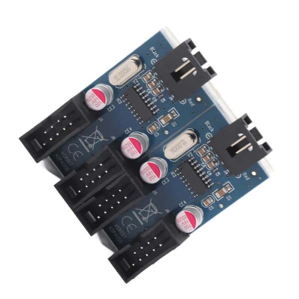9Pin USB 2.0 1 til 4 Splitter Bundkort Udvidelsesmodul Computertilbehør