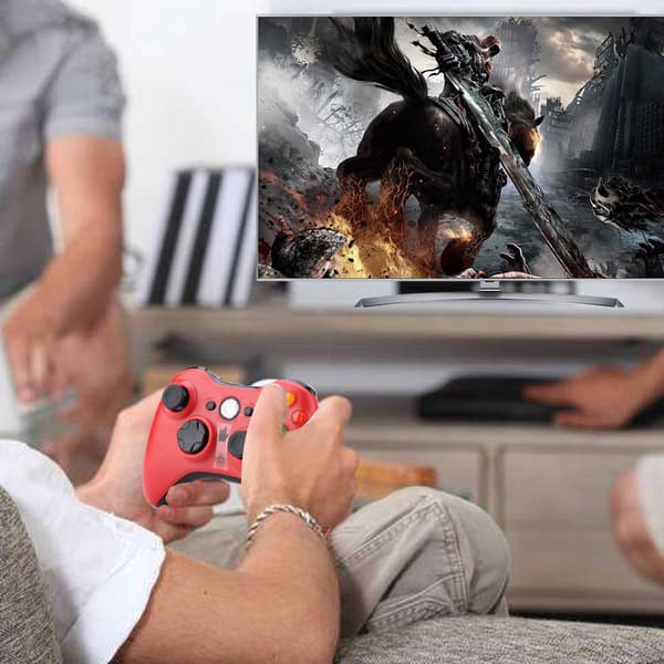 Xbox 360 Trådløs Controller Gamepad til Win XP MAC Rød
