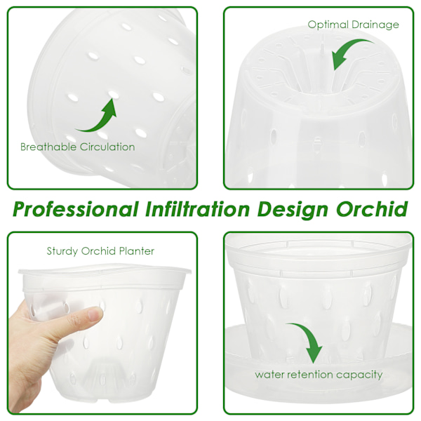 (5 stk. transparente 160 (ydre diameter: 15 cm indre diameter: 11,8 cm) egnet til: 6 tommer/7 tommer) matchende bakke
