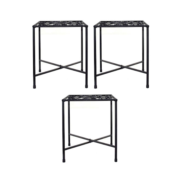 Jern blomsterstand pothos multi-lags enkel sukkulent stue indendørs kontor balkon pladsbesparende blomsterstand (enkelt sort)