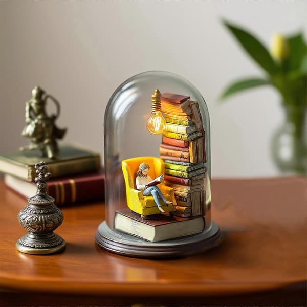 【02】2025 Hot Reader Nattlys Øyebok Nattlys Stabling Boklys Lesekrok Belysning Glass Taklampe-E E