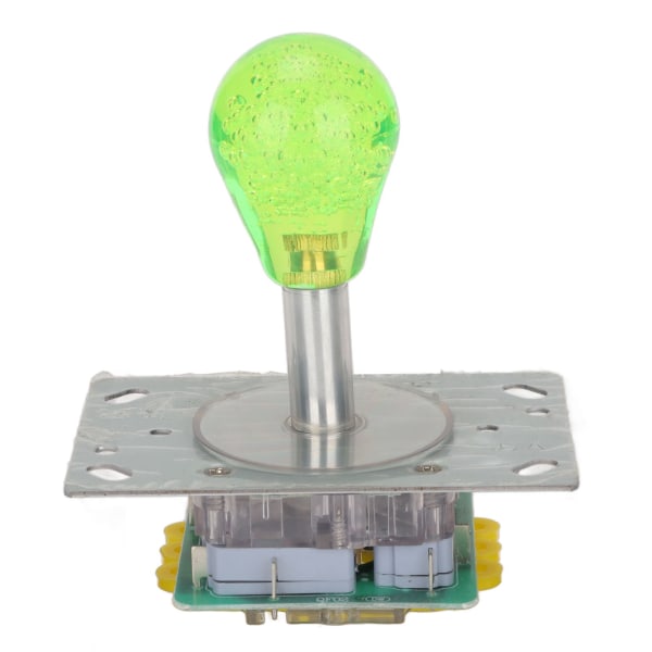 Arcade Joystick Kit Fargerik 5-pins Oval Krystall Full Automatisk LED Fargerik Opplyst Joystick for Spillkonsoller