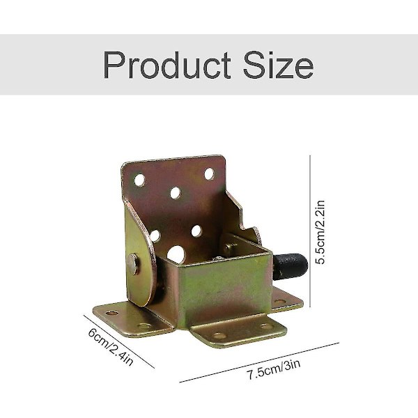 Self-Locking Folding Brackets Table Bed Locking Folding Legs-2 Pcs with Lock, Foldable Table Bracket, Foldable Bracket for Table Legs and Benches