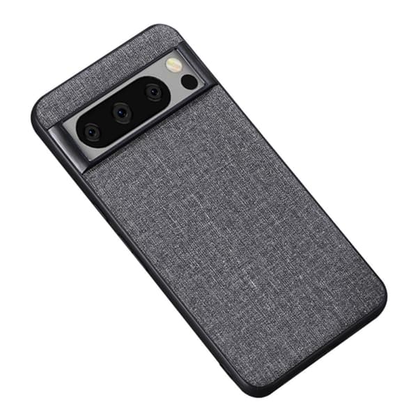 【bt02】Google Pixel 8 Pro Deksel Stoffbelagt Hybrid Grå 31