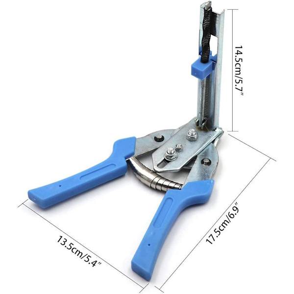 Semi-automatisk M-type caliper-tang og søm sæt (1*tang 1*søm) M tang (blå) + M søm (en kasse)