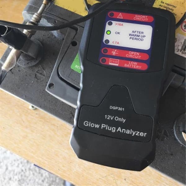 12V Automotive Gløderørsanalysator Gløderørstester LED Diagnostisk Værktøj Tester