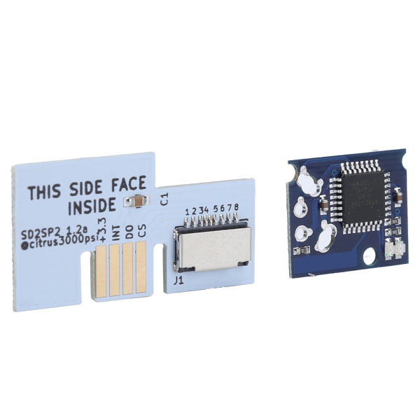 Chip SD2SP2 Micro Minnebrikkadapter Mini Disc DVD Tilbehørsett for NGC Spillkonsoll Hvit