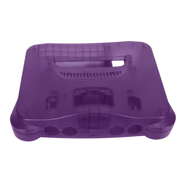 Case för spelkonsol Retro ABS Stabilt professionellt utbytesskal för N64 Transparent Purple