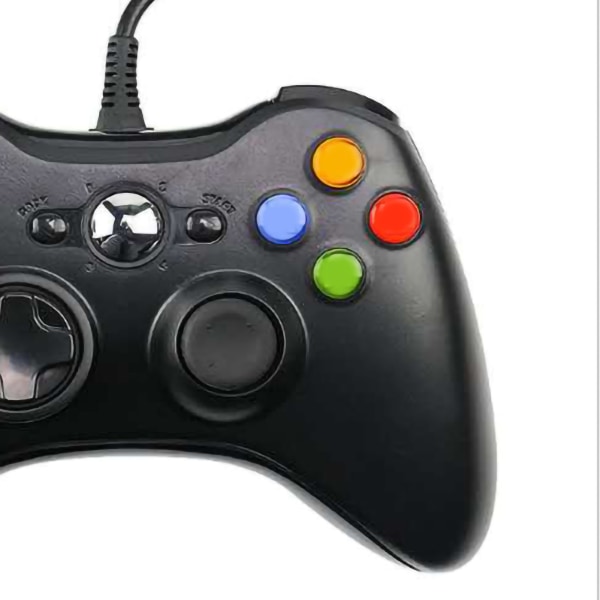 Gamepad Controller Alt-i-en Multifunktionel Driverfri Kabelforbundet Controller Gamepad til Gaming Sort