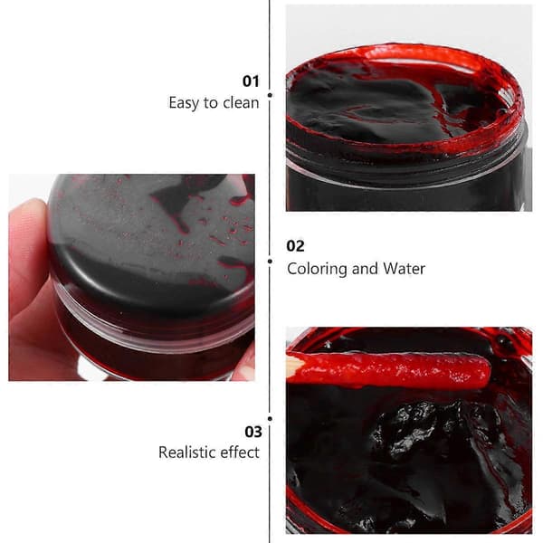 Halloween Makeup Falsk Blodplasma til 3 æsker Makeup Blodgel