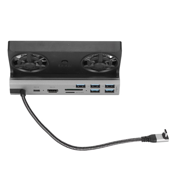Spillkonsoll Dokkingsstasjon 4K 60Hz 100W USB3.0 USB2.0 Gigabit RJ45 HD Multimedia Interface 2.0 Port 10 i 1 Dokk Stativ for Steam Deck V262A