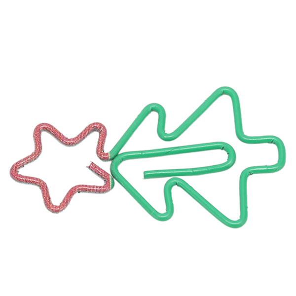 100 stk Juletrær Design Fancy Paperclips - Galvanisert, Allsidig for Hjem, Skole og Kontorbruk