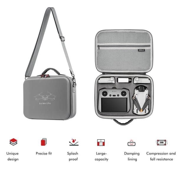 Mini 3 Pro Drone RC Smart Controller Hard Carrying Case Bærbar Kompakt