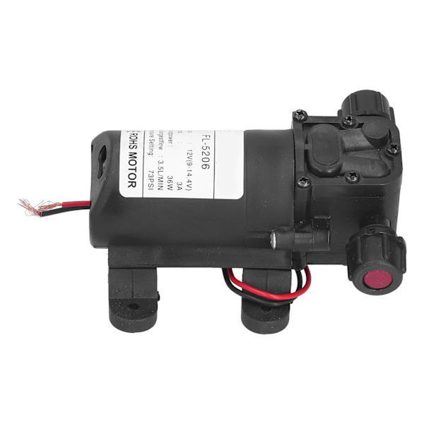 12V 36W Membranpump Dubbelgängad Mini Högtryck DC Vattenpump för Jordbruksbesprutning