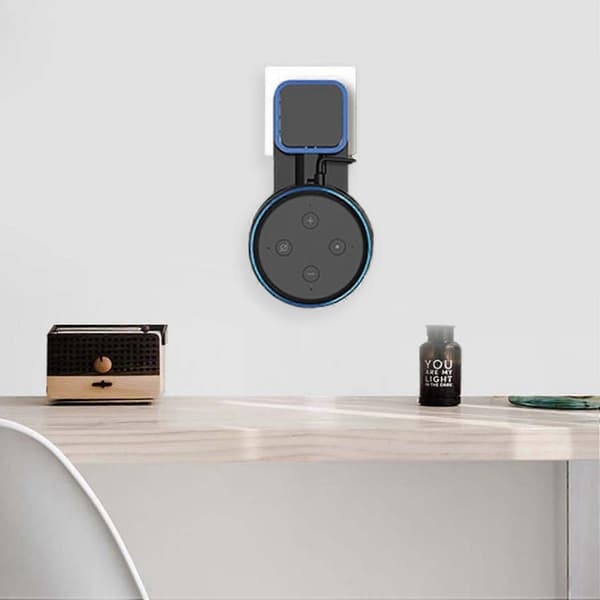 Wall Mounted Speaker Bracket High Sensitivity Plastic Clear Sound Smart Speaker Support for Echo Dot
