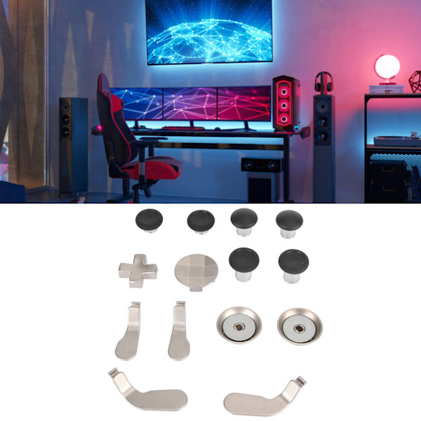 14-i-1 Ersättnings-Tumstockar i Metall, Magnetiska Joystickar för Xbox One Elite Series 1-Kontroller