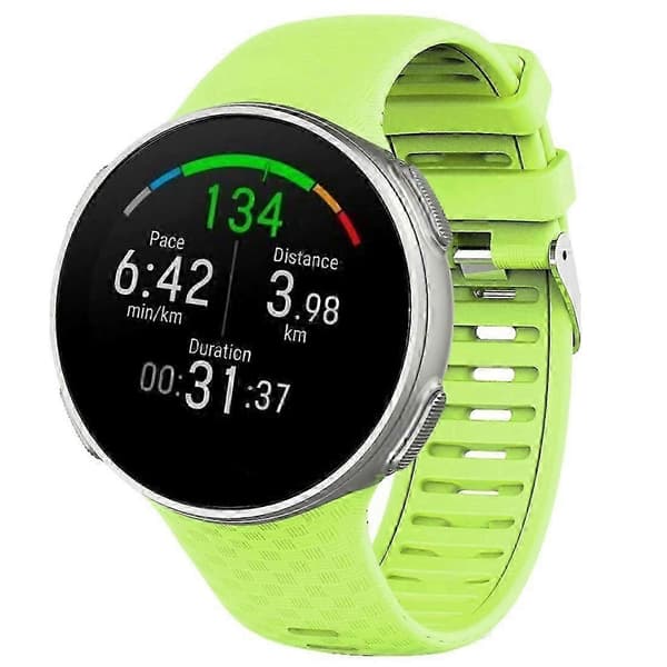 【02】Til Polar Vantage V Silikone Smart Watch Rem Green