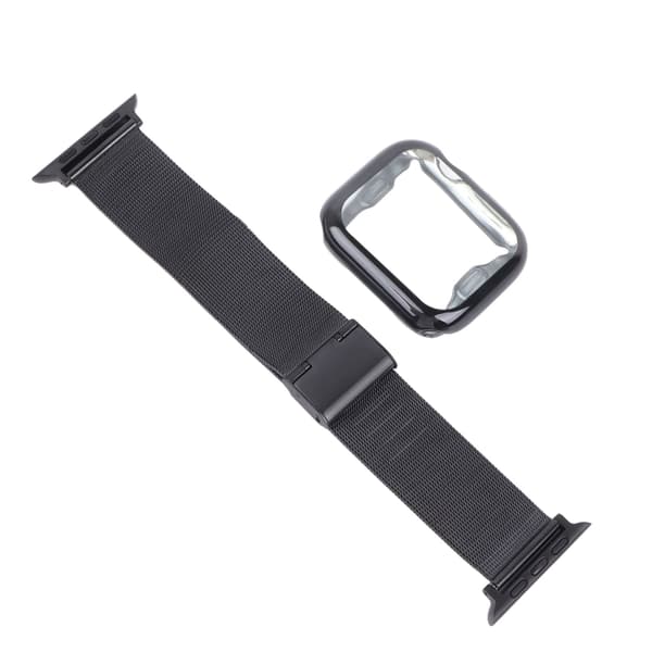Moderigtigt justerbart silikone erstatningsurrem til Iwatch Sort 1,5 tommer