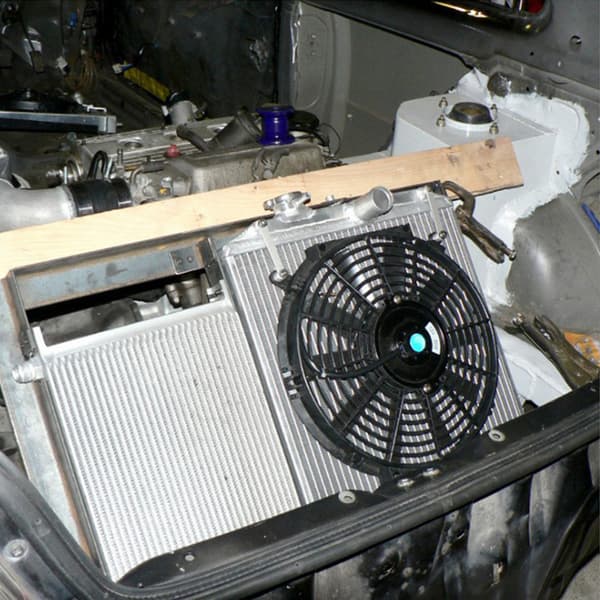 12 tommer Push Pull Bil Radiator Ventilator Motorkøling Monteringssæt Auto Modificerede Dele