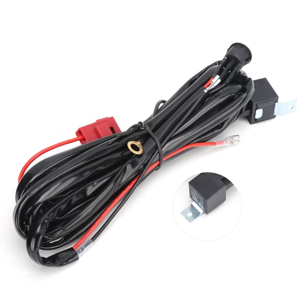 2m DT Interface Vandafvisende Sort Ledningsnet 40A 12V til LED Bilspots