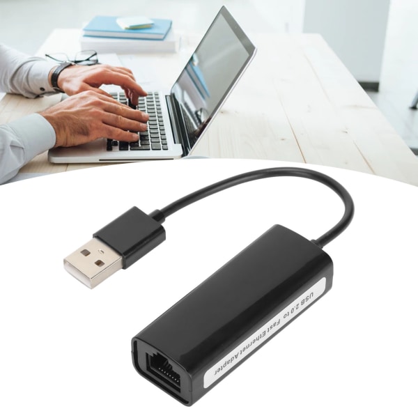 Ethernet-sovitin USB:stä 10/100 Mbps:n verkkoon, Plug and Play -langallinen LAN-verkkoadapteri kytkimelle, Windowsille ja OS X:lle